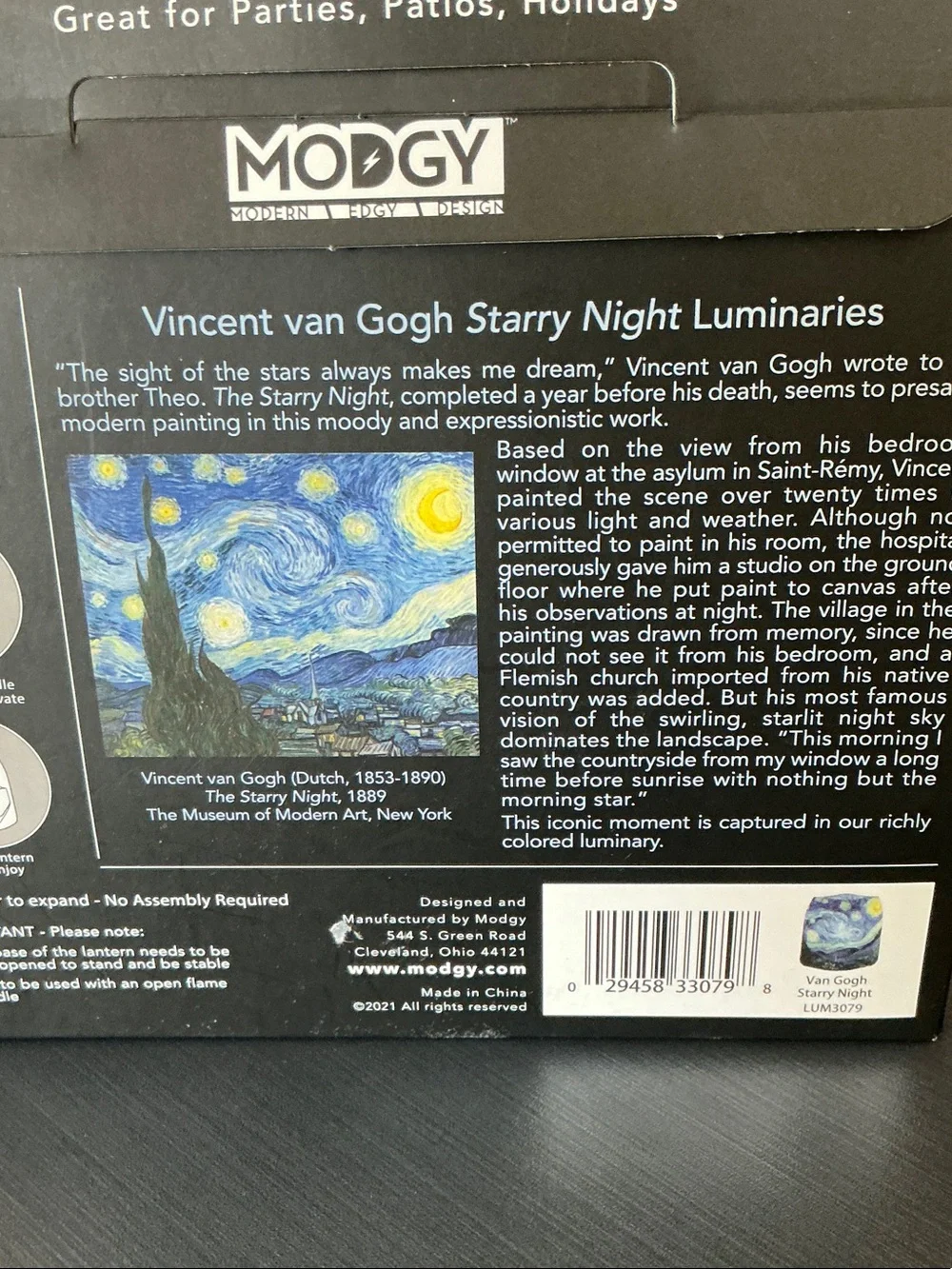 MOOGY Starry Night Luminary Lanterns - Blue/Yellow